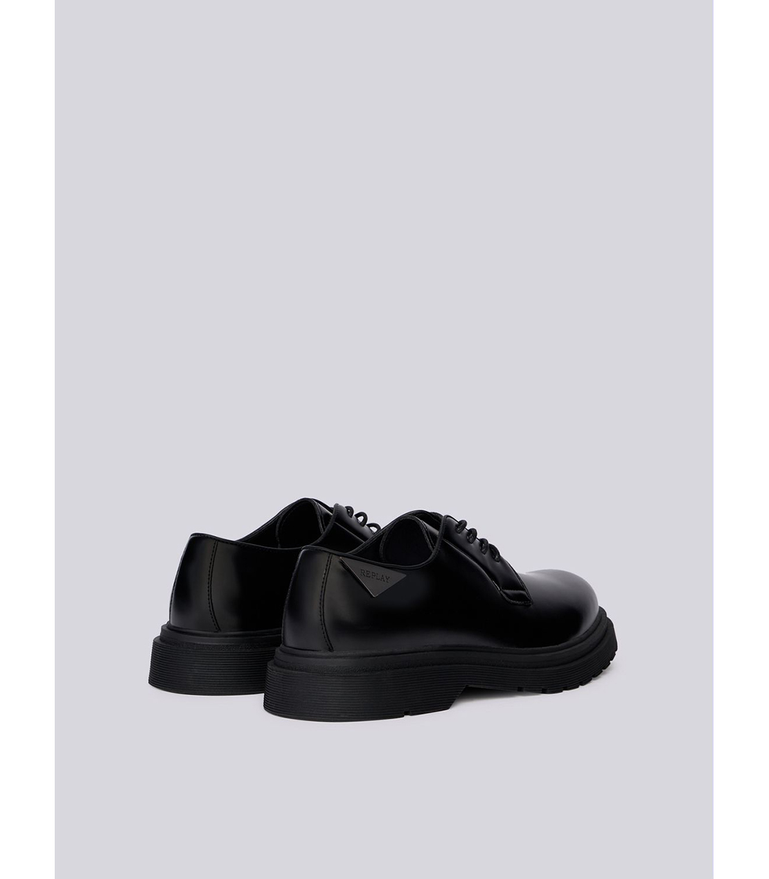 レースアッププレーントゥシューズ 詳細画像 ブラック 2